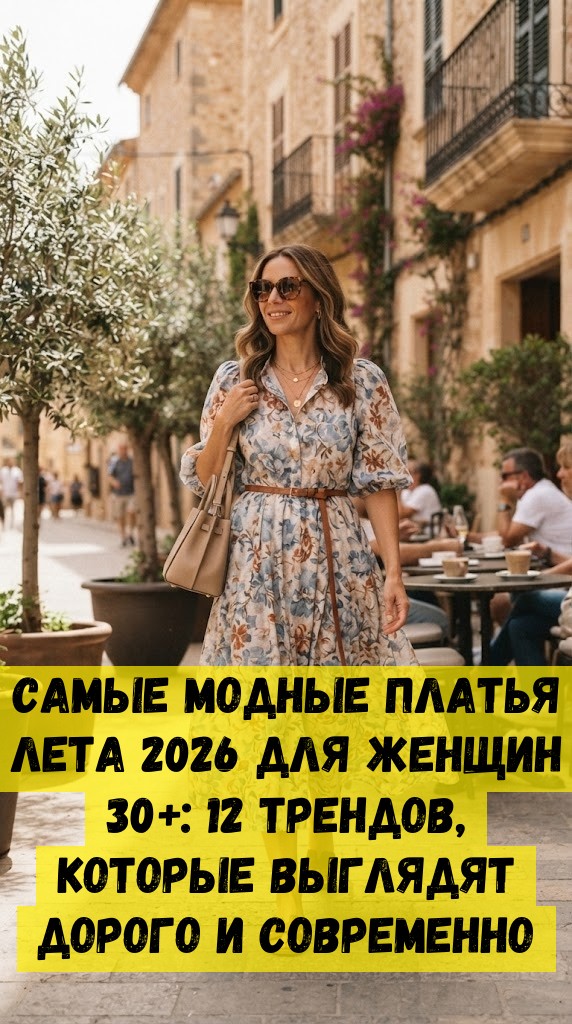 Самые модные платья лета 2026 для женщин 30+: 12 трендов, которые выглядят дорого и современно