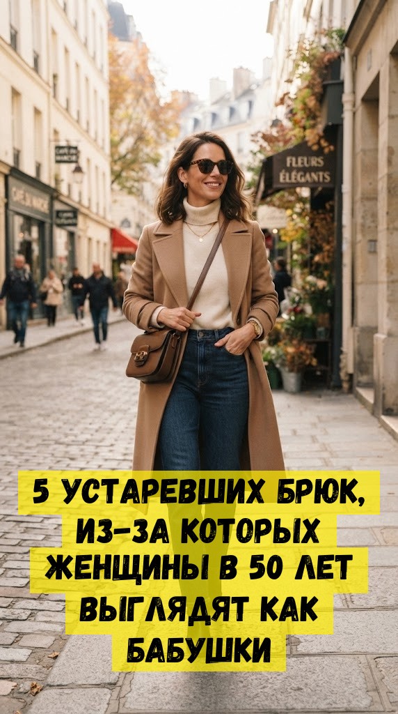 5 устаревших брюк, из-за которых женщины в&nbsp;50 лет выглядят как бабушки