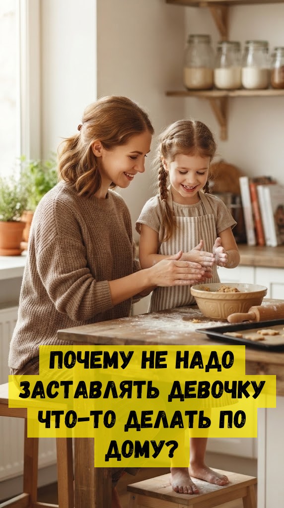 Почему не надо заставлять девочку что-то делать по дому? Почему не надо заставлять девочку что-то делать по дому?
