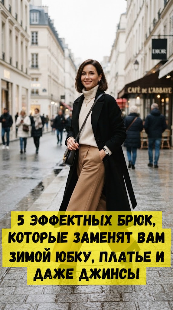 5 эффектных брюк, которые заменят вам зимой юбку, платье и даже джинсы