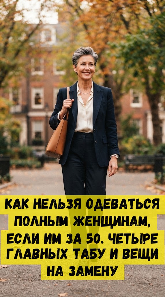 Как нельзя одеваться полным женщинам, если им за 50. Четыре главных табу и вещи на замену