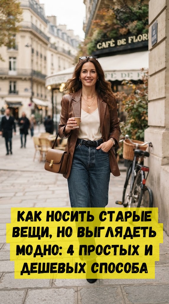 Как носить старые вещи, но выглядеть модно: 4 простых и дешевых способа