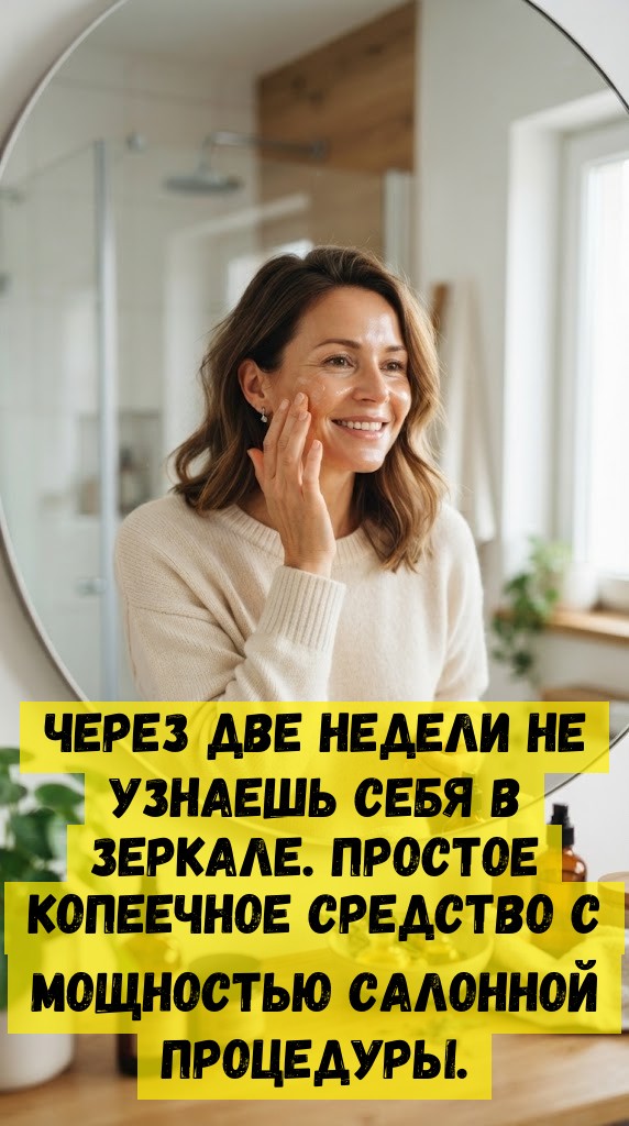 Через две недели не узнаешь себя в зеркале. Простое копеечное средство с мощностью салонной процедуры.