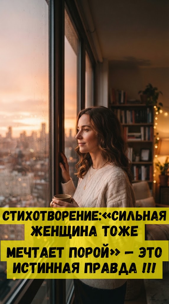Стихотворение:&laquo;Сильная женщина тоже мечтает порой&raquo; &mdash; ЭТО ИСТИННАЯ ПРАВДА !!!