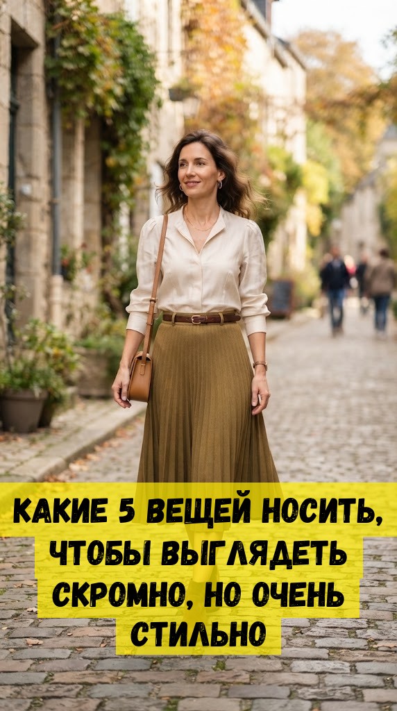 Какие 5 вещей носить, чтобы выглядеть скромно, но очень стильно