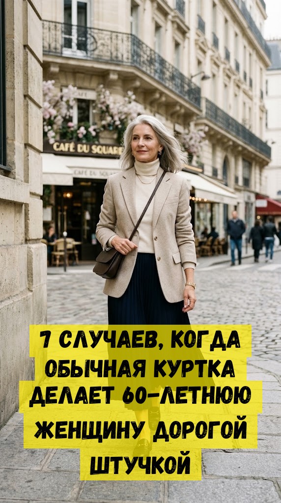 7 случаев, когда обычная куртка делает 60-летнюю женщину дорогой штучкой