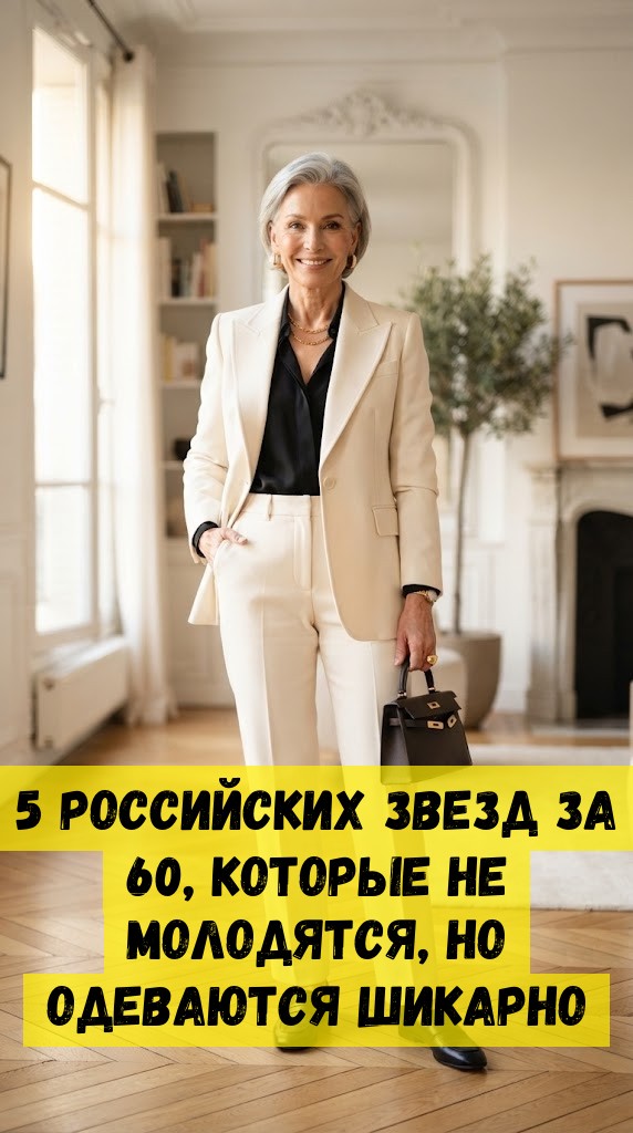 5 российских звезд за 60, которые не молодятся, но одеваются шикарно