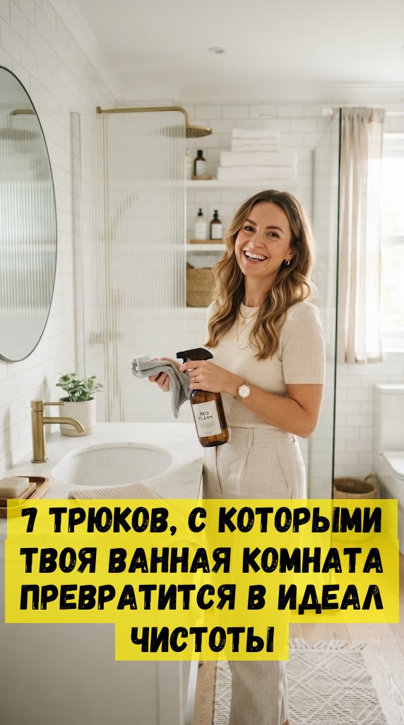 7 ТРЮКОВ, С КОТОРЫМИ ТВОЯ ВАННАЯ КОМНАТА ПРЕВРАТИТСЯ В ИДЕАЛ ЧИСТОТЫ