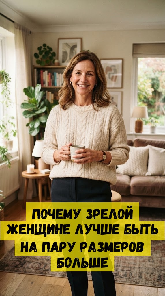 Почему зрелой женщине лучше быть на пару размеров больше