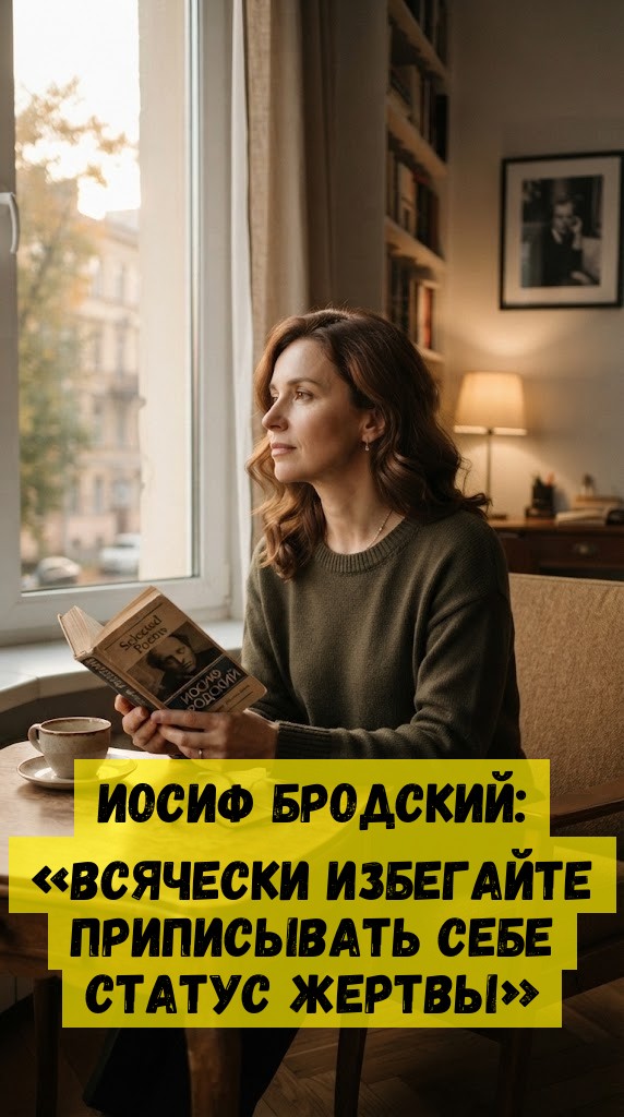 Иосиф Бродский: &laquo;Всячески избегайте приписывать себе статус жертвы&raquo;