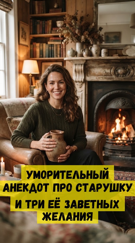 Уморительный анекдот про старушку и три её заветных желания
