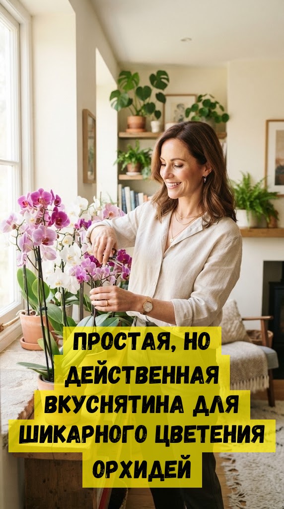 Простая, но действенная вкуснятина для шикарного цветения орхидей