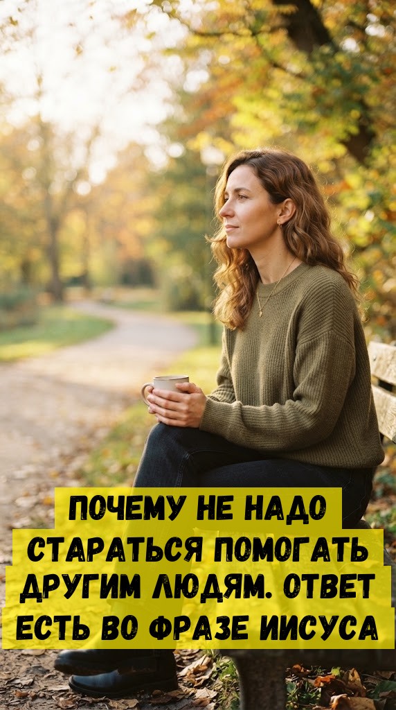 Почему не надо стараться помогать другим людям. Ответ есть во фразе Иисуса Почему не надо стараться помогать другим людям. Ответ есть во фразе Иисуса