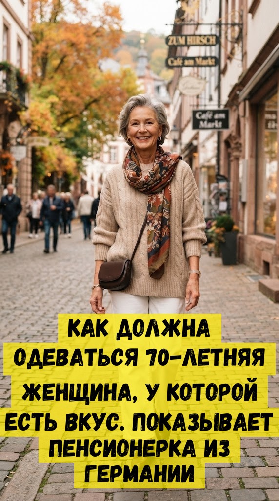 Как должна одеваться 70-летняя женщина, у которой есть вкус. Показывает пенсионерка из Германии