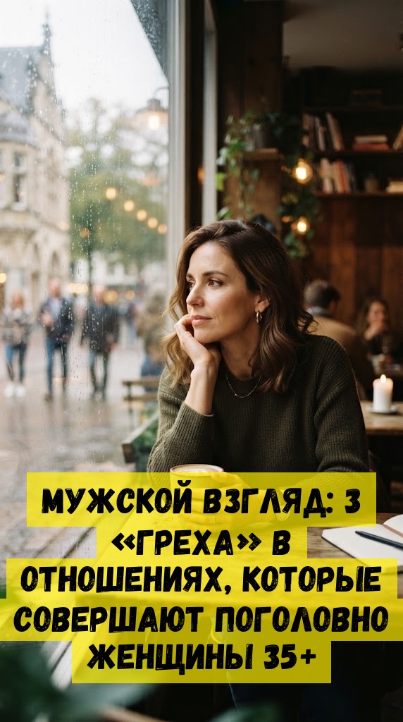 Мужской взгляд: 3 «греха» в отношениях, которые совершают поголовно женщины 35+ Мужской взгляд: 3 «греха» в отношениях, которые совершают поголовно женщины 35+