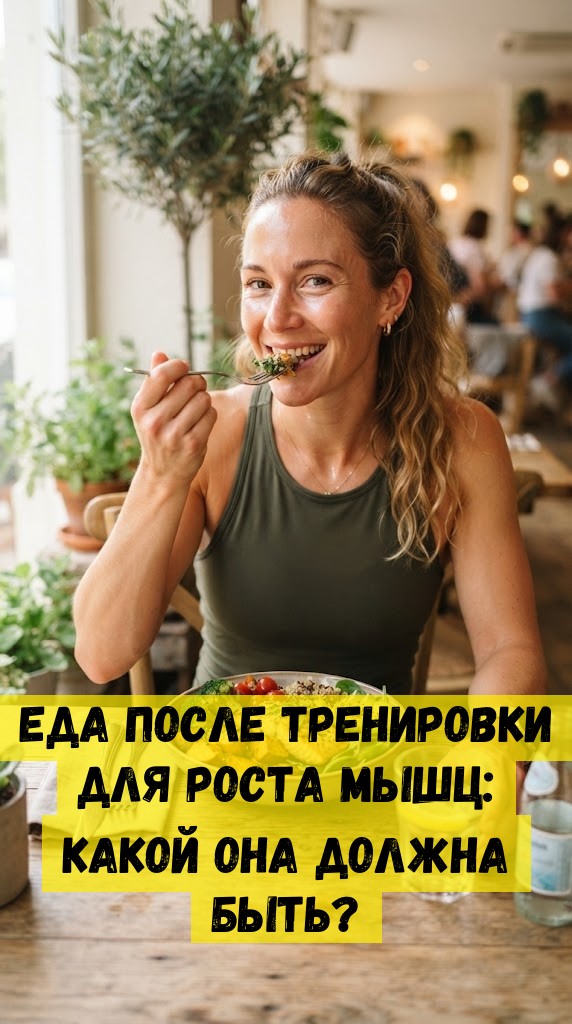Еда после тренировки для роста мышц: какой она должна быть?