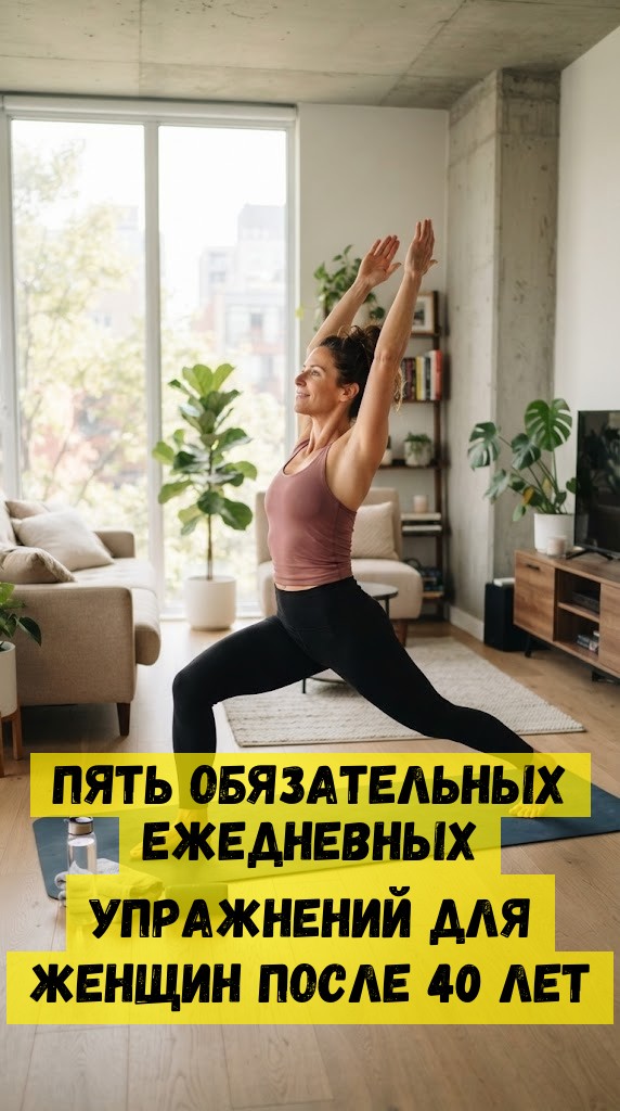 Пять обязательных ежедневных упражнений для женщин после 40 лет