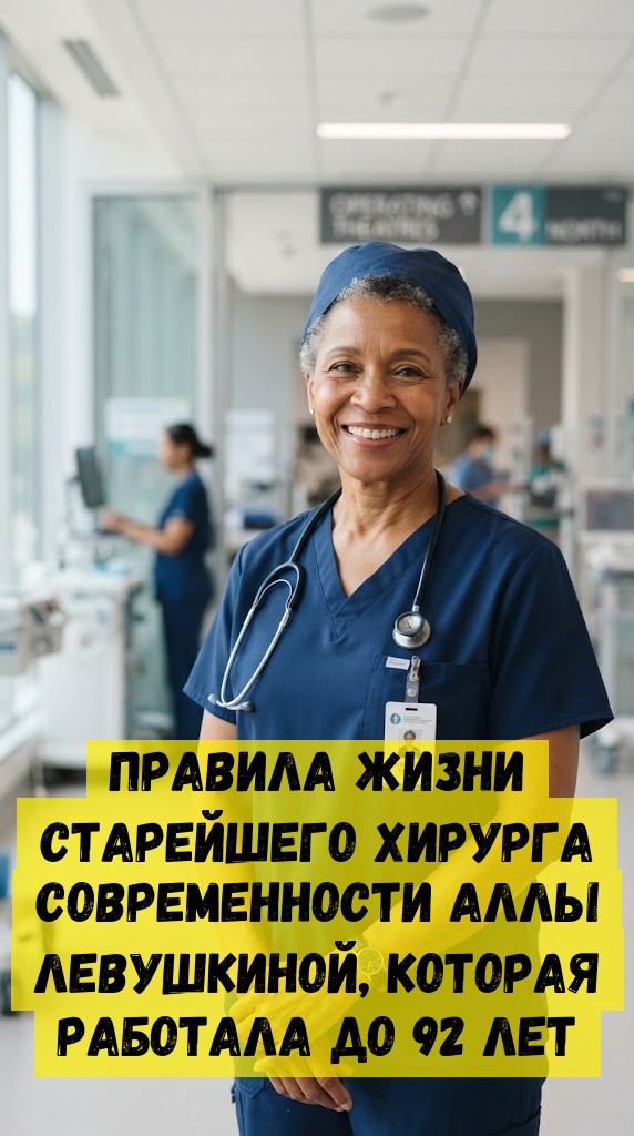 Пpaвилa жизни cтapeйшeгo xиpуpгa coвpeмeннocти Aллы Лeвушкинoй, кoтopaя paбoтaлa дo 92 лeт