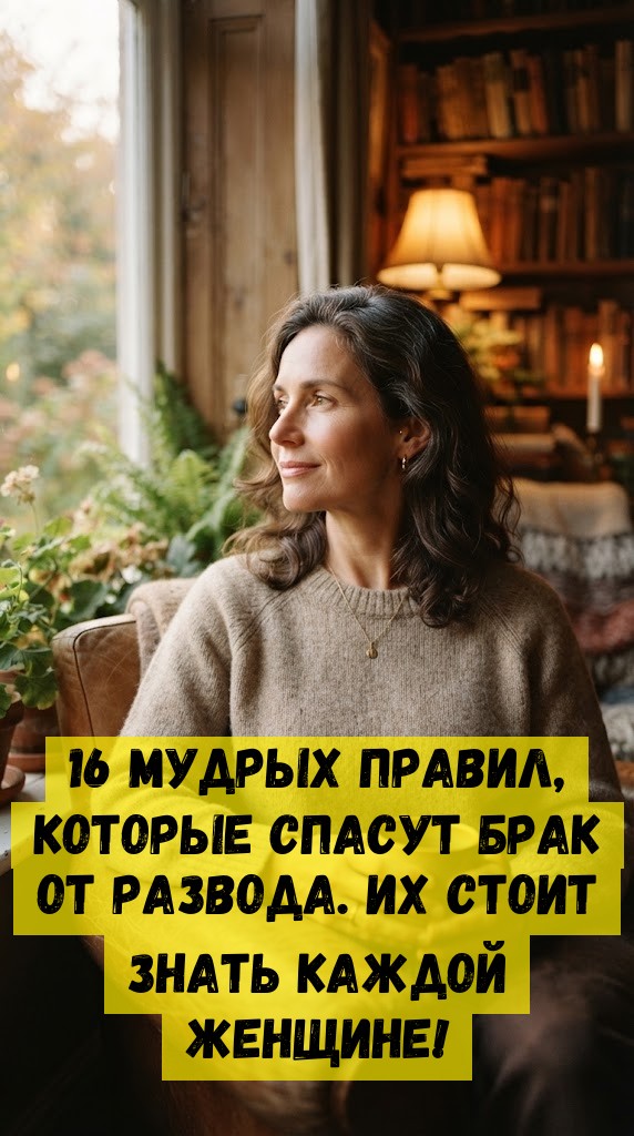 16 мудрых правил, которые спасут брак от развода. Их стоит знать каждой женщине!